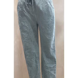 Italian Jogger pants -Washed sage green