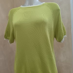 Lime Green Cotton Knit Top